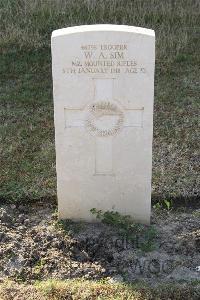 Ismailia War Memorial Cemetery - Sim, Walter Albert